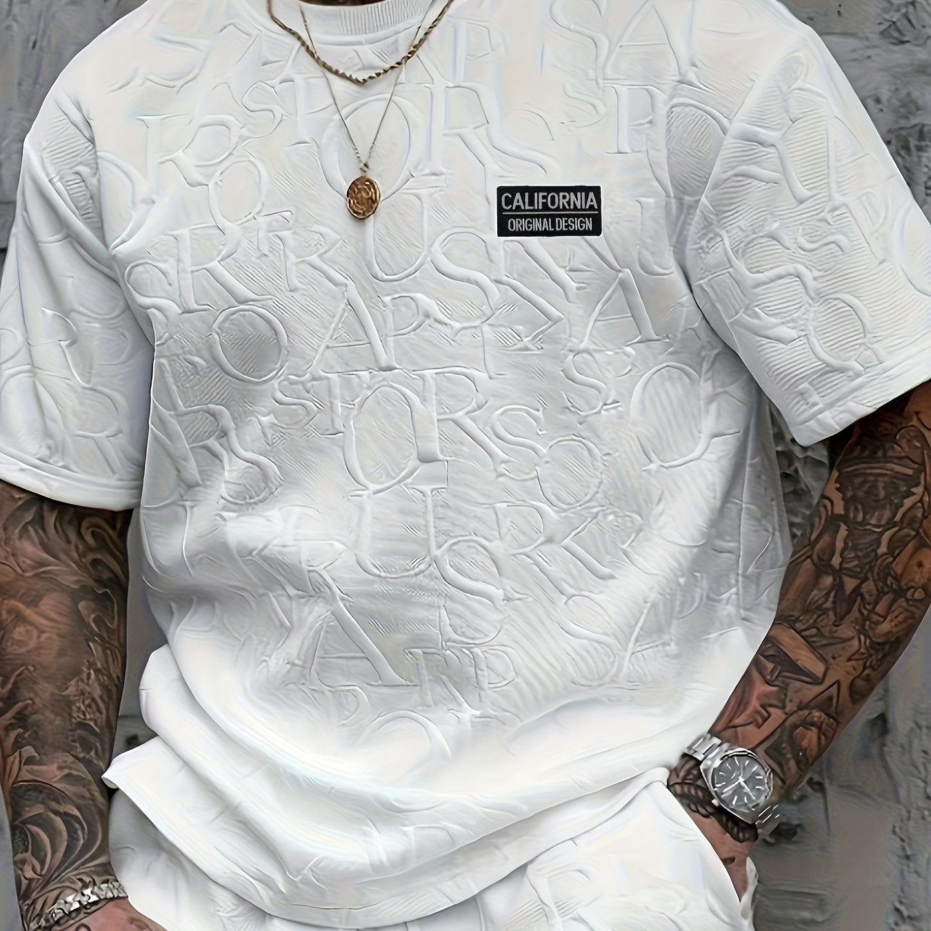 Men'S Casual Summer T-Shirt with Breathable Fabric, Short Sleeve Crew Neck, Elastic Cuffs, and Pressure Rings - Regular Fit for Commuting and Outdoor Activities, Casual Summer Wear | Relaxed Fit Shirt | Breathable Material